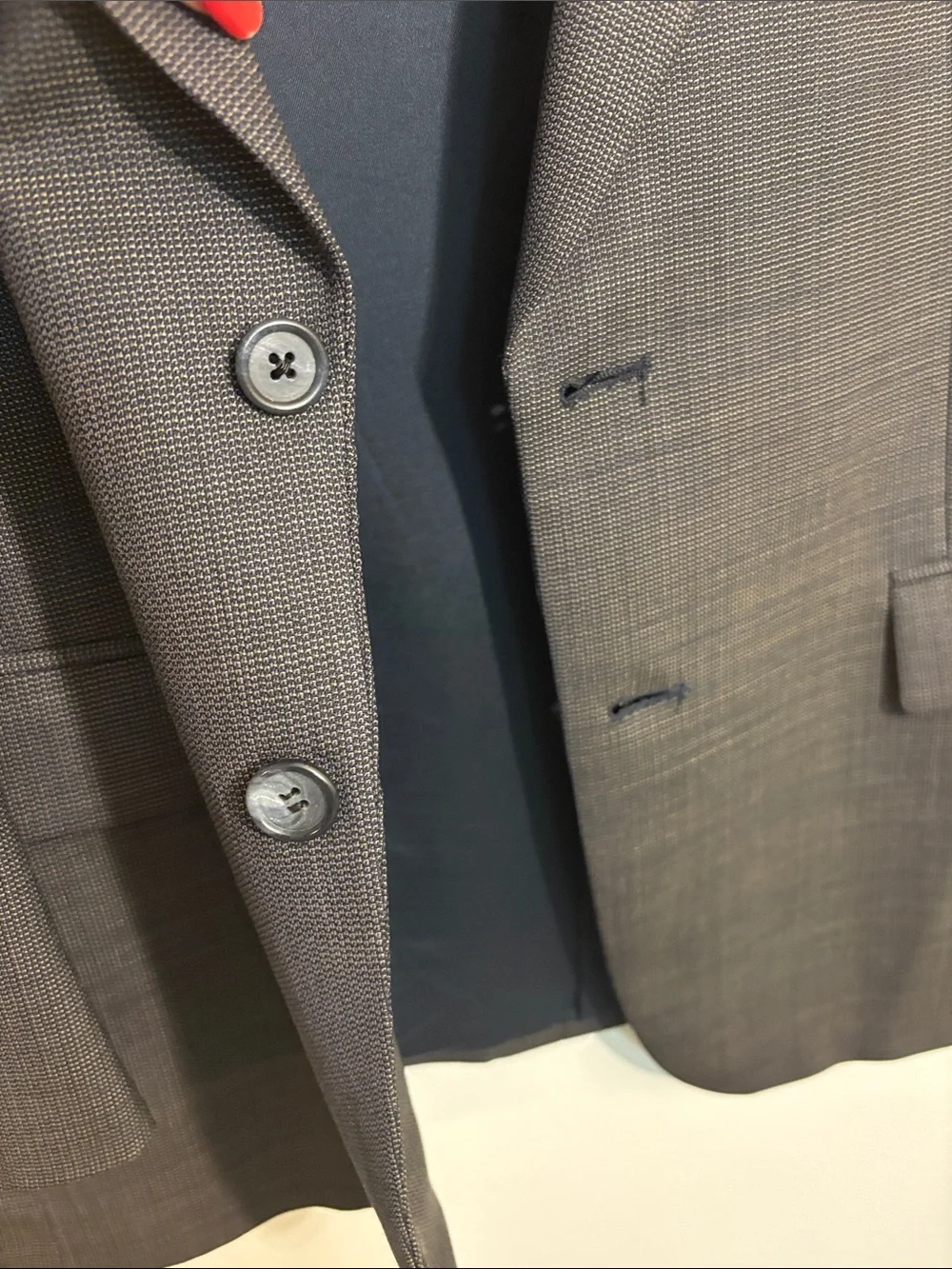 Milano pure wool Classic Men's Gray Two-Button Blazer